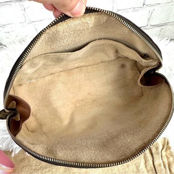 Louis Vuitton Demi Ronde Crossbody Pouch bag with chain, scarf and dust bag - Picture 11 of 16